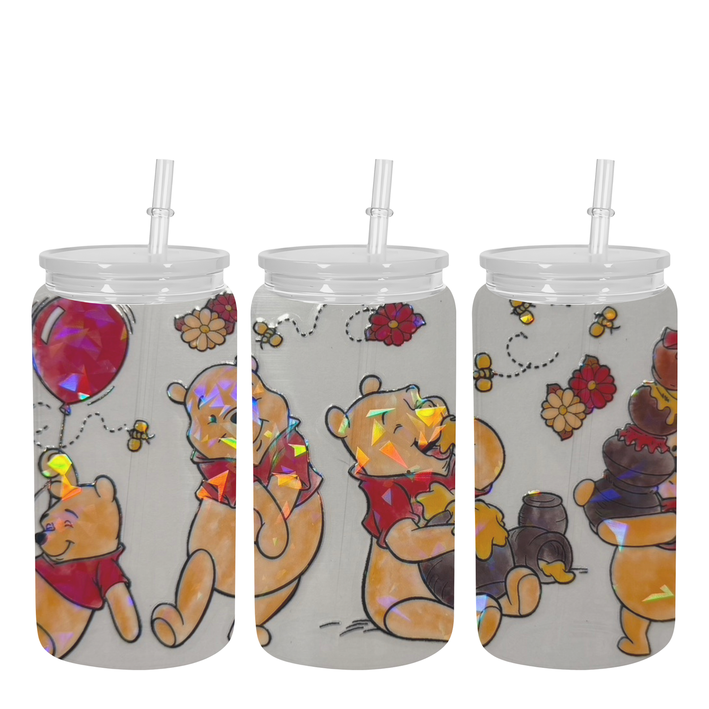 HOLOGRAPHIC HONEY BEAR DECAL 9