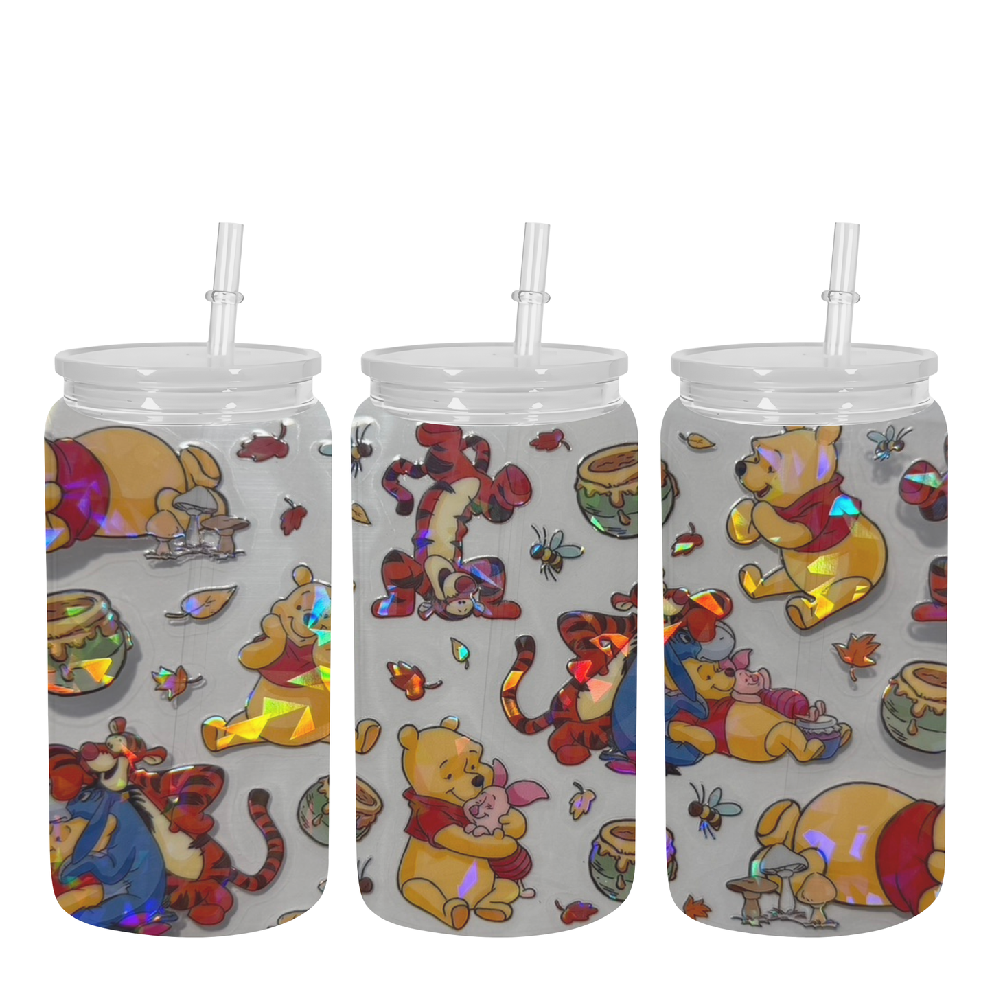 HOLOGRAPHIC HONEY BEAR DECAL 8