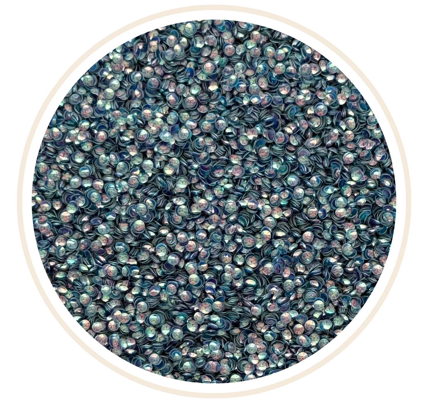 BLUE 3D BUBBLE GLITTER