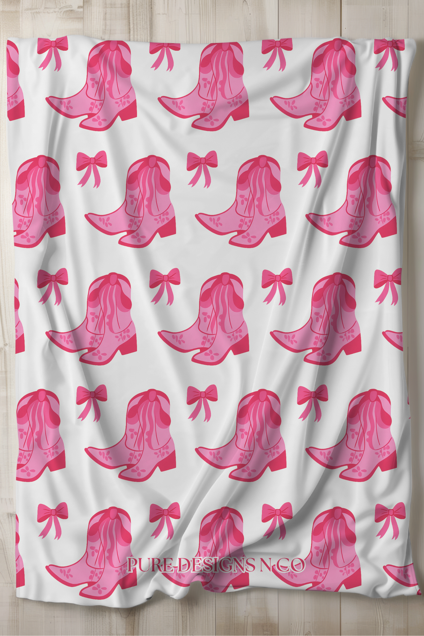 PRE ORDER - LARGE EXCLUSIVE COWGIRL BOOTS BLANKET