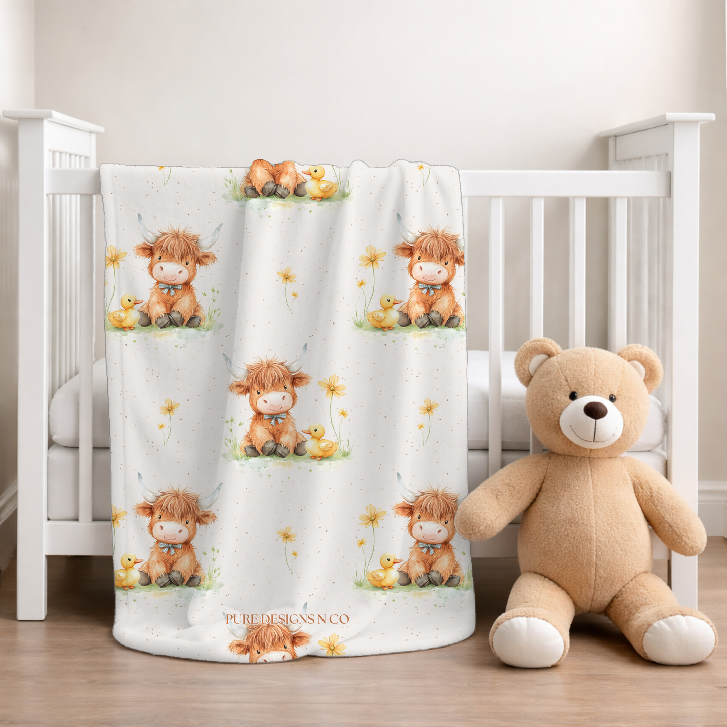 PRE ORDER - BABY HIGHLAND COW BLANKET