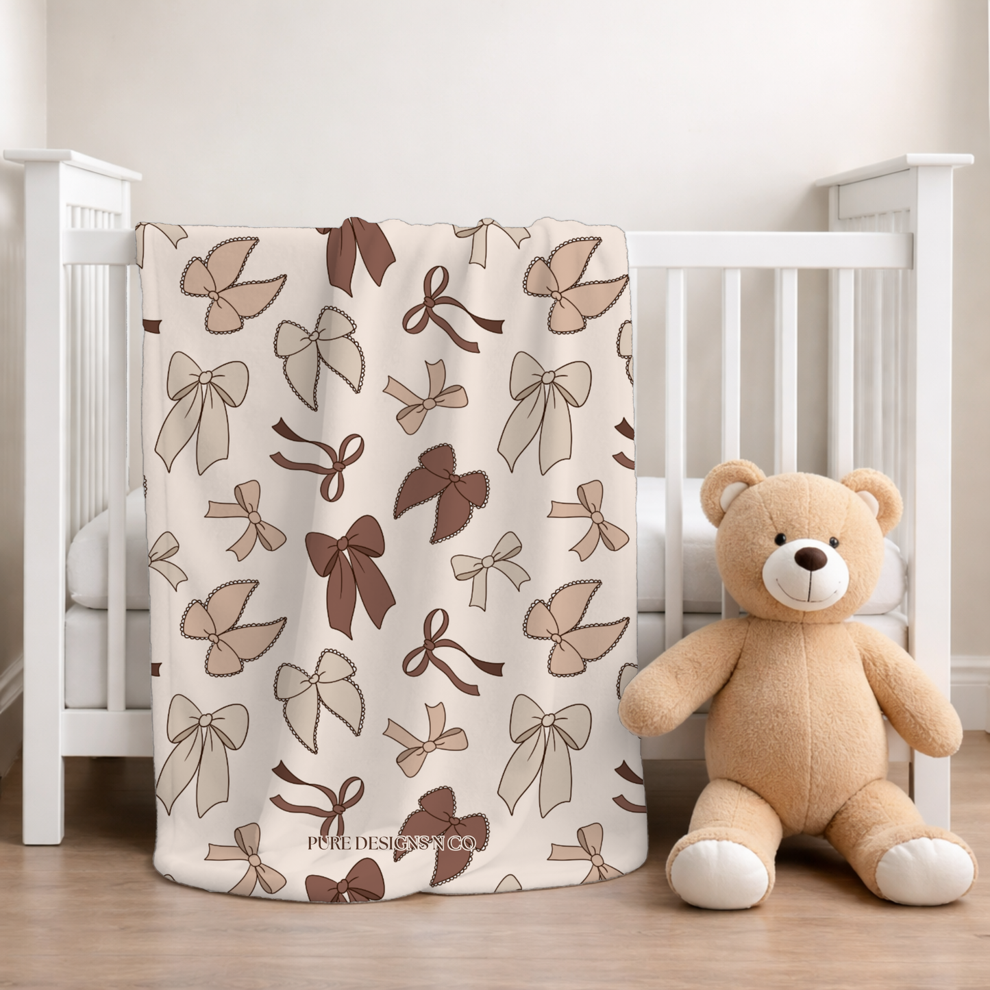 PRE ORDER - BEIGE BABY BOWS