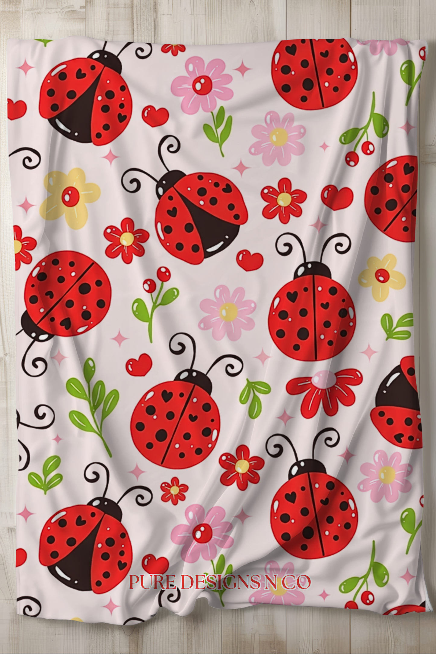 PRE ORDER - LARGE LADY BUG BLANKET