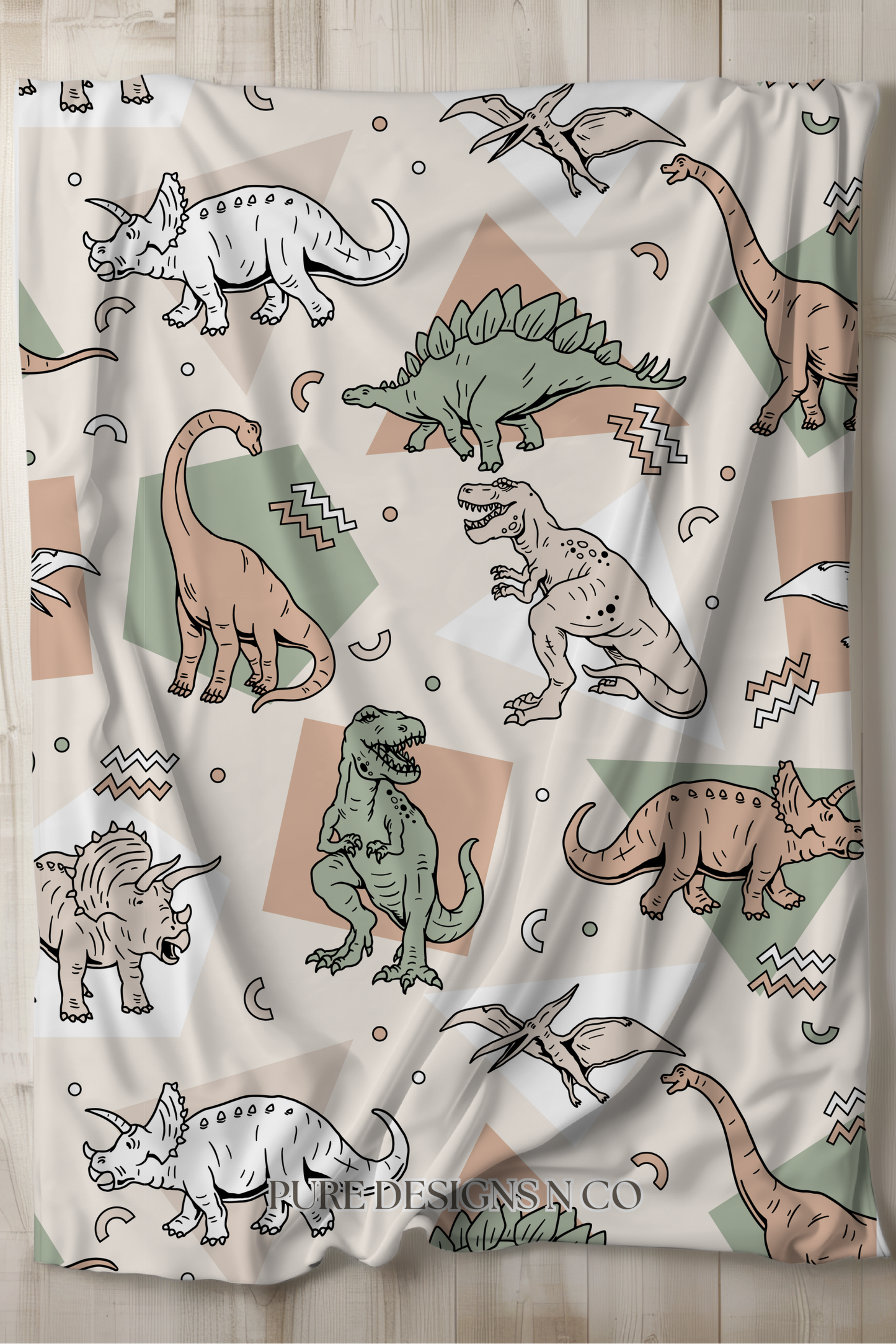 PRE ORDER - LARGE DINOSAUR BLANKET