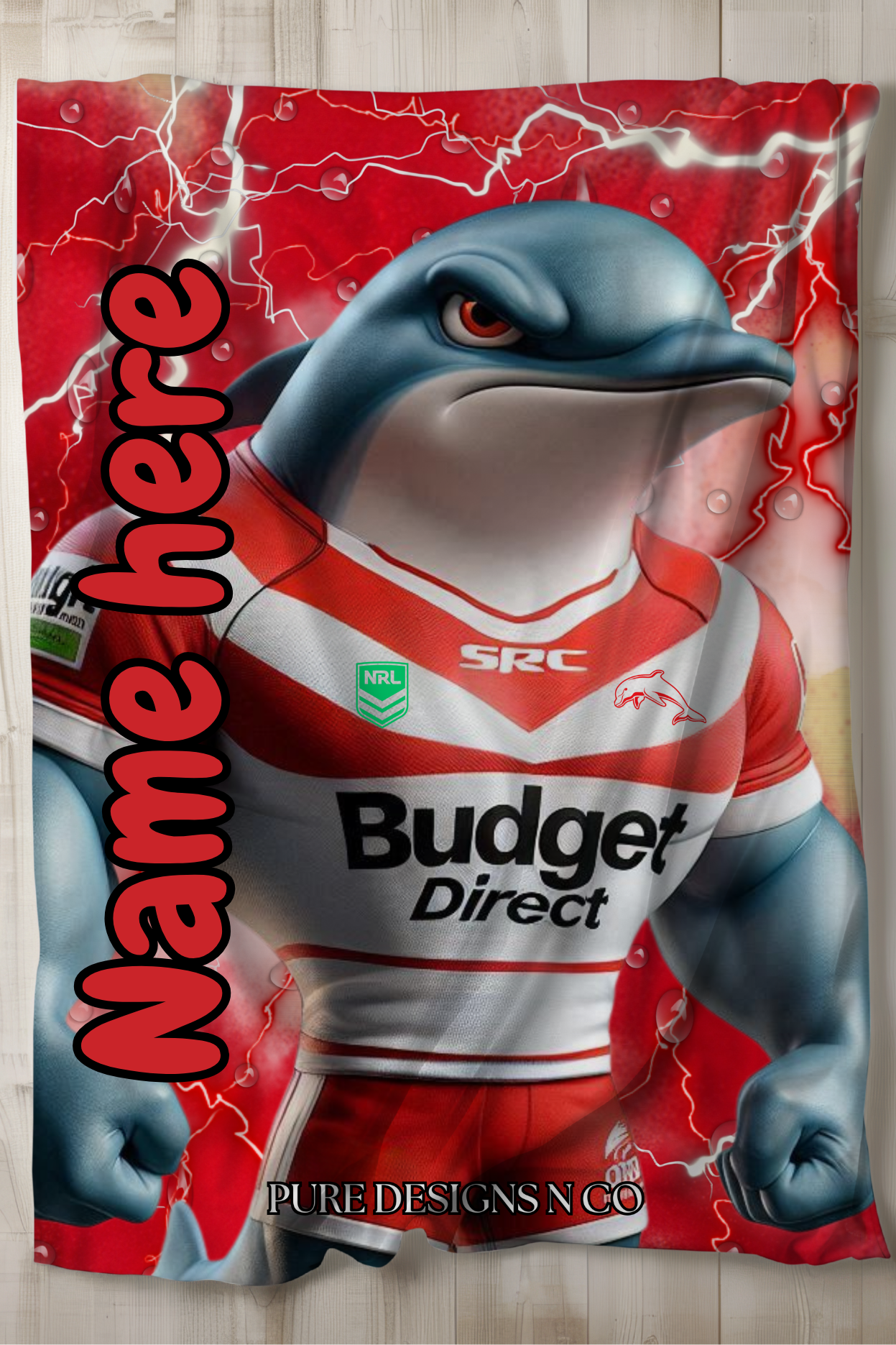 PRE ORDER - LARGE DOLPHINS BLANKET
