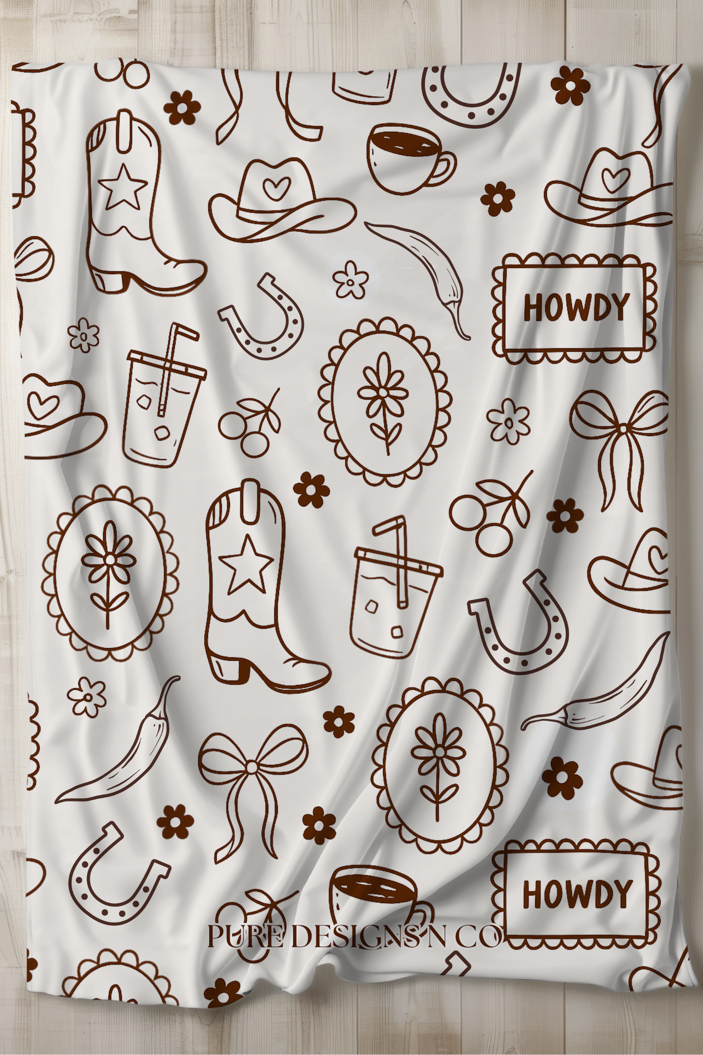 PRE ORDER - LARGE HOWDY FINE LINE BLANKET