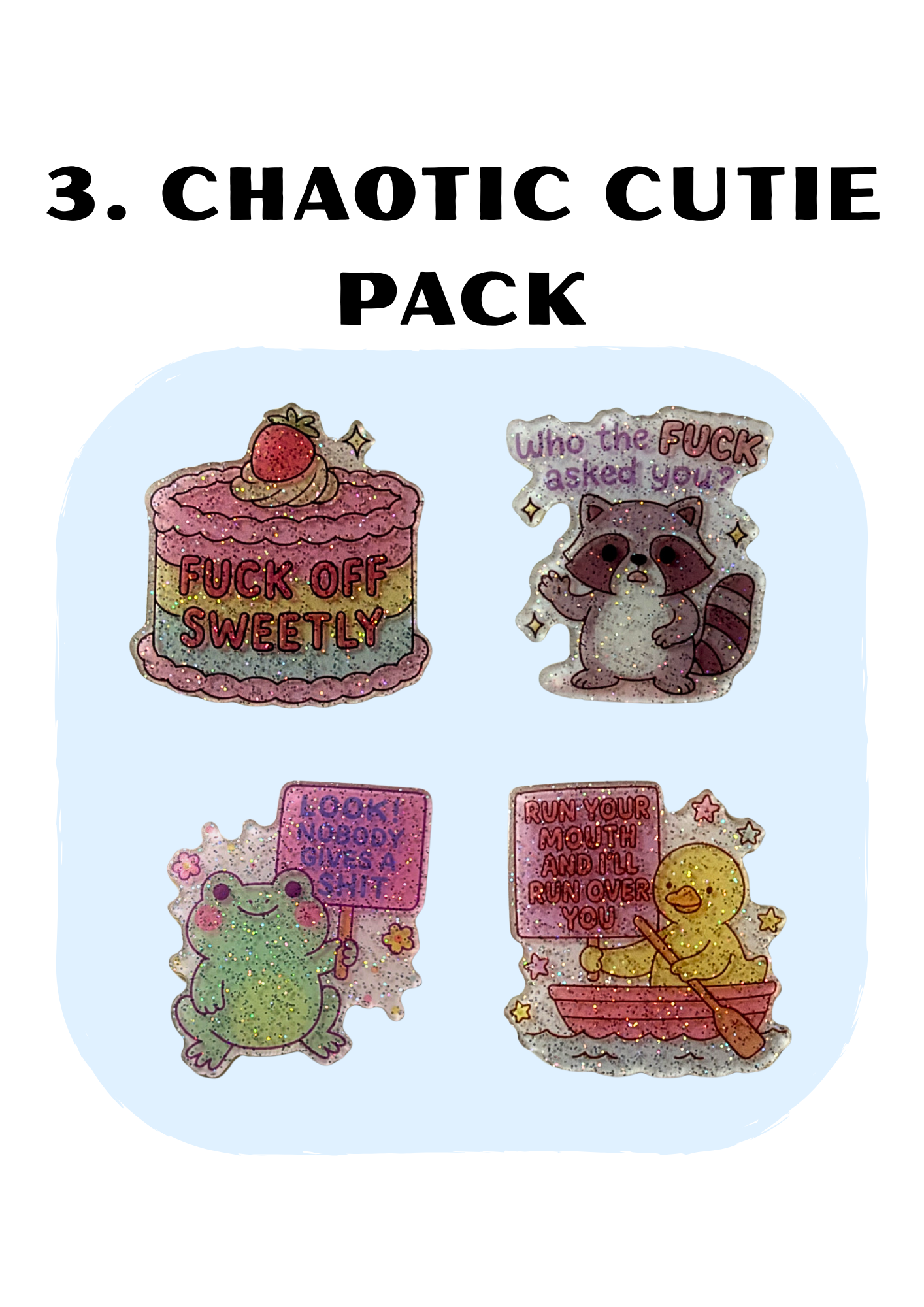 SASSY ACRYLIC FRIDGE MAGNET BUNDLES