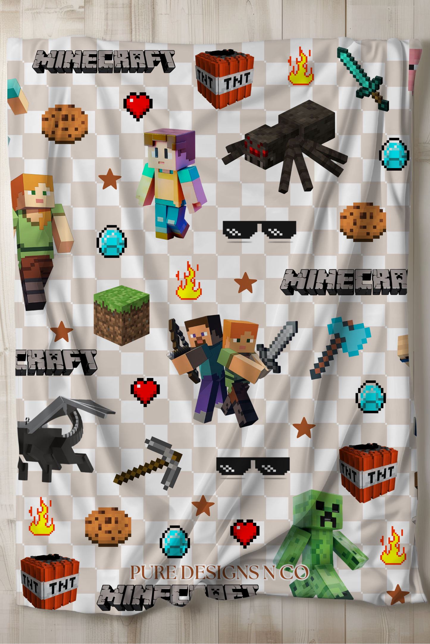 PRE ORDER - LARGE EXCLUSIVE MINECRAFT BLANKET