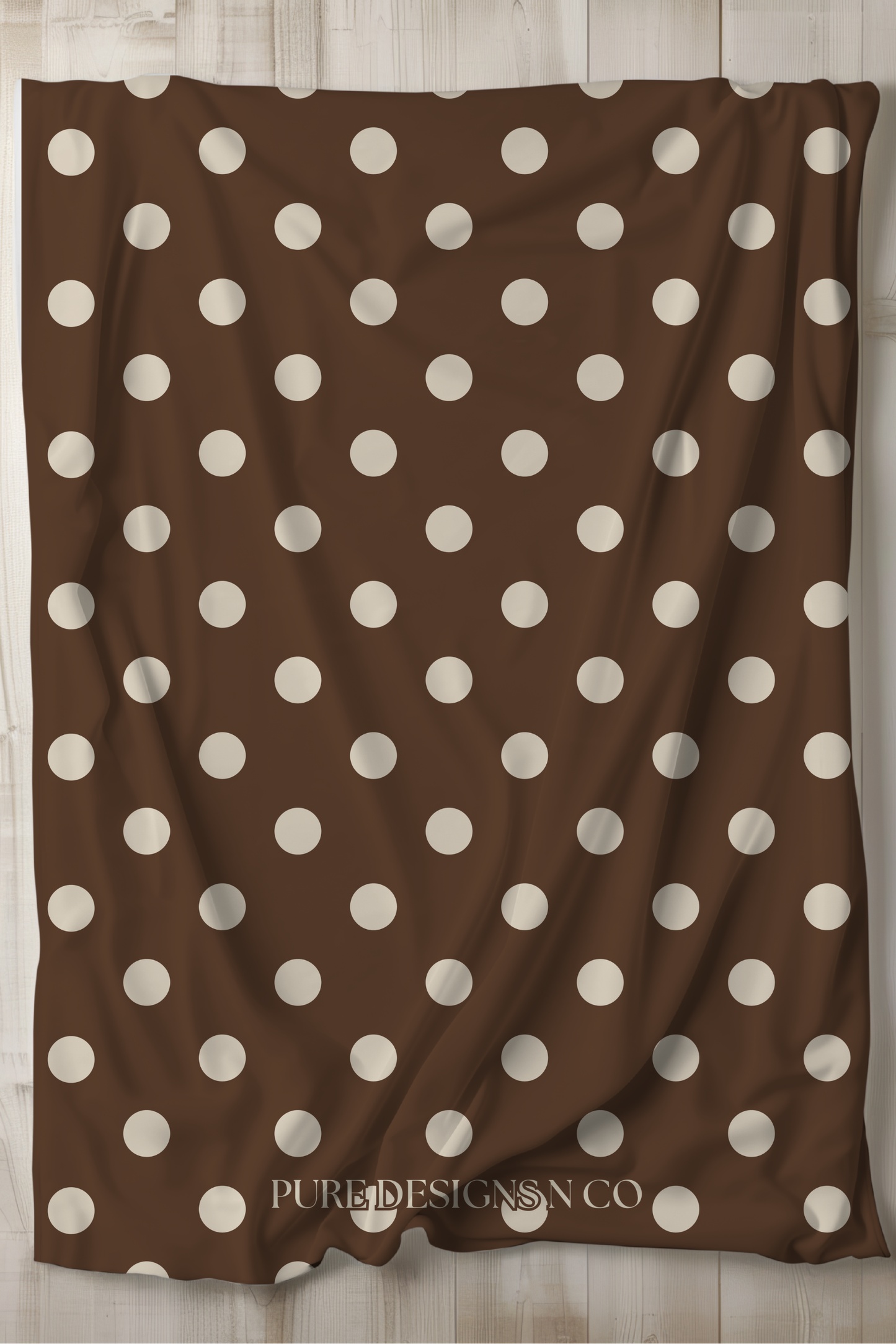 PRE ORDER - BROWN POLKA DOT BLANKET