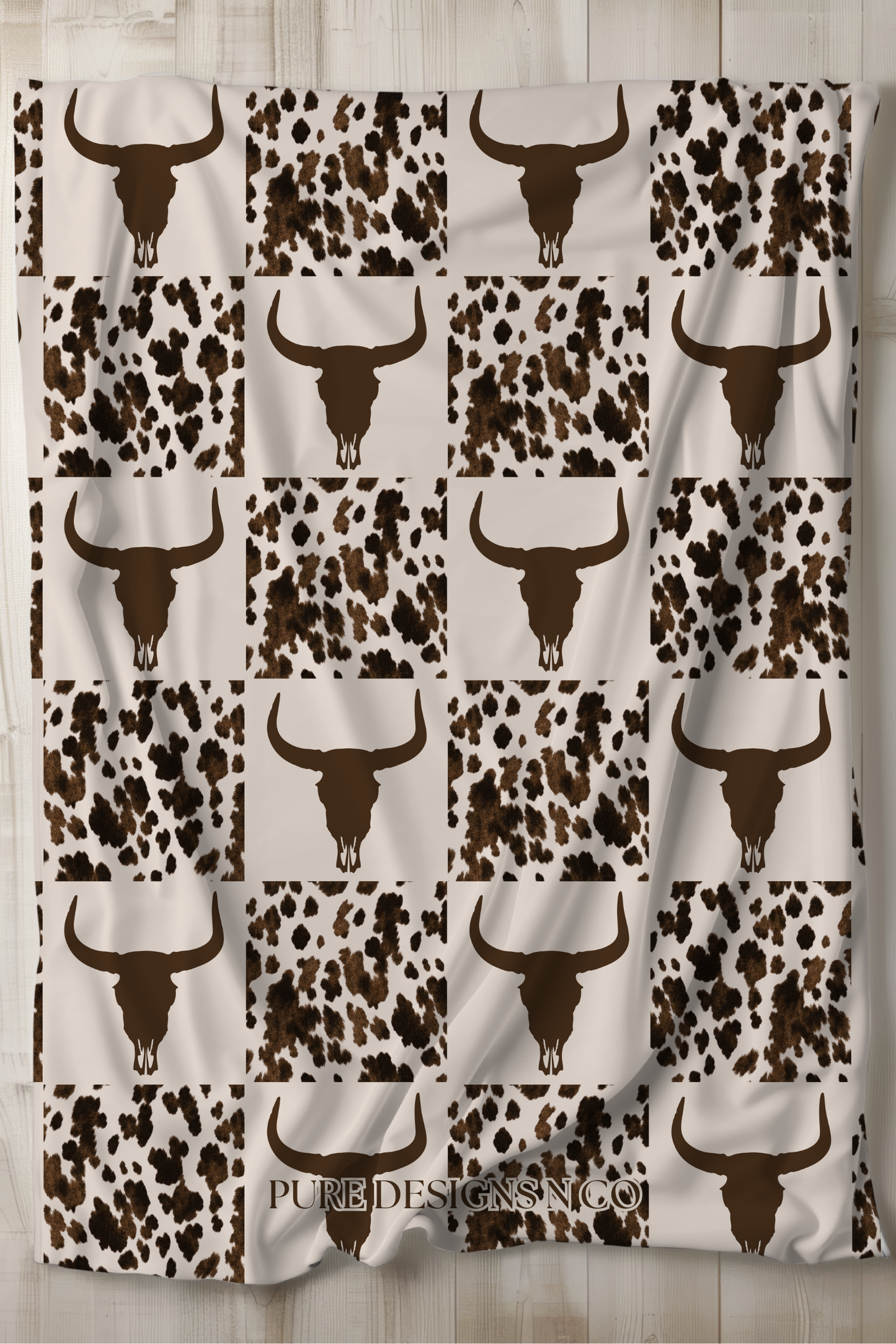 PRE ORDER - LONGHORN CHECK BLANKET