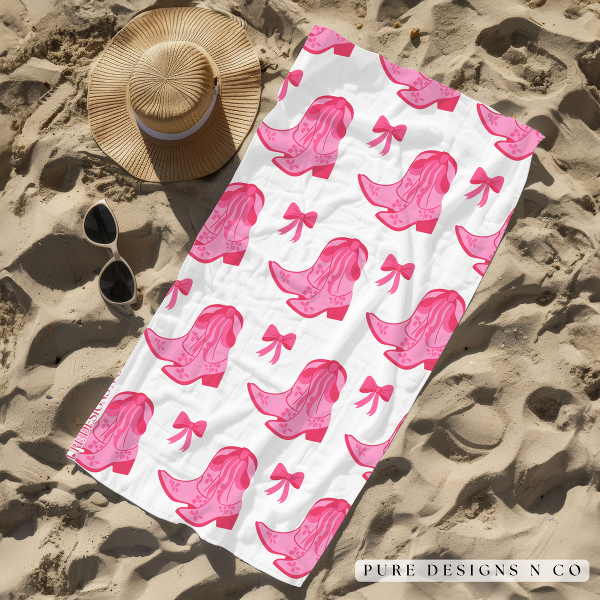 PRE ORDER - SANDY BOOTS BEACH TOWEL