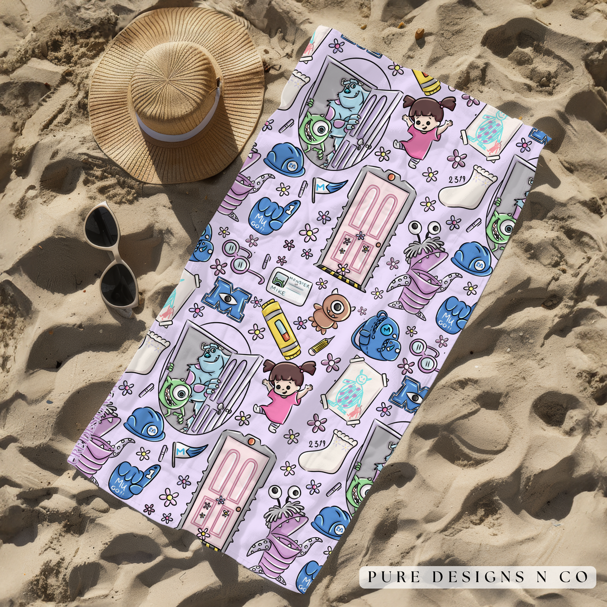 PRE ORDER - MONSTERS INC TOWEL