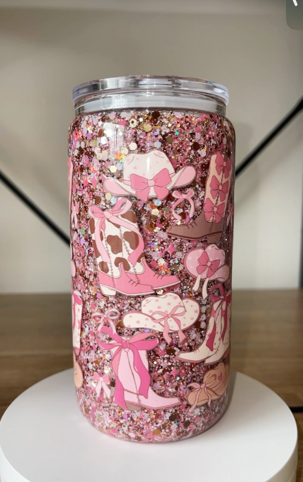 16oz Glass snow globes