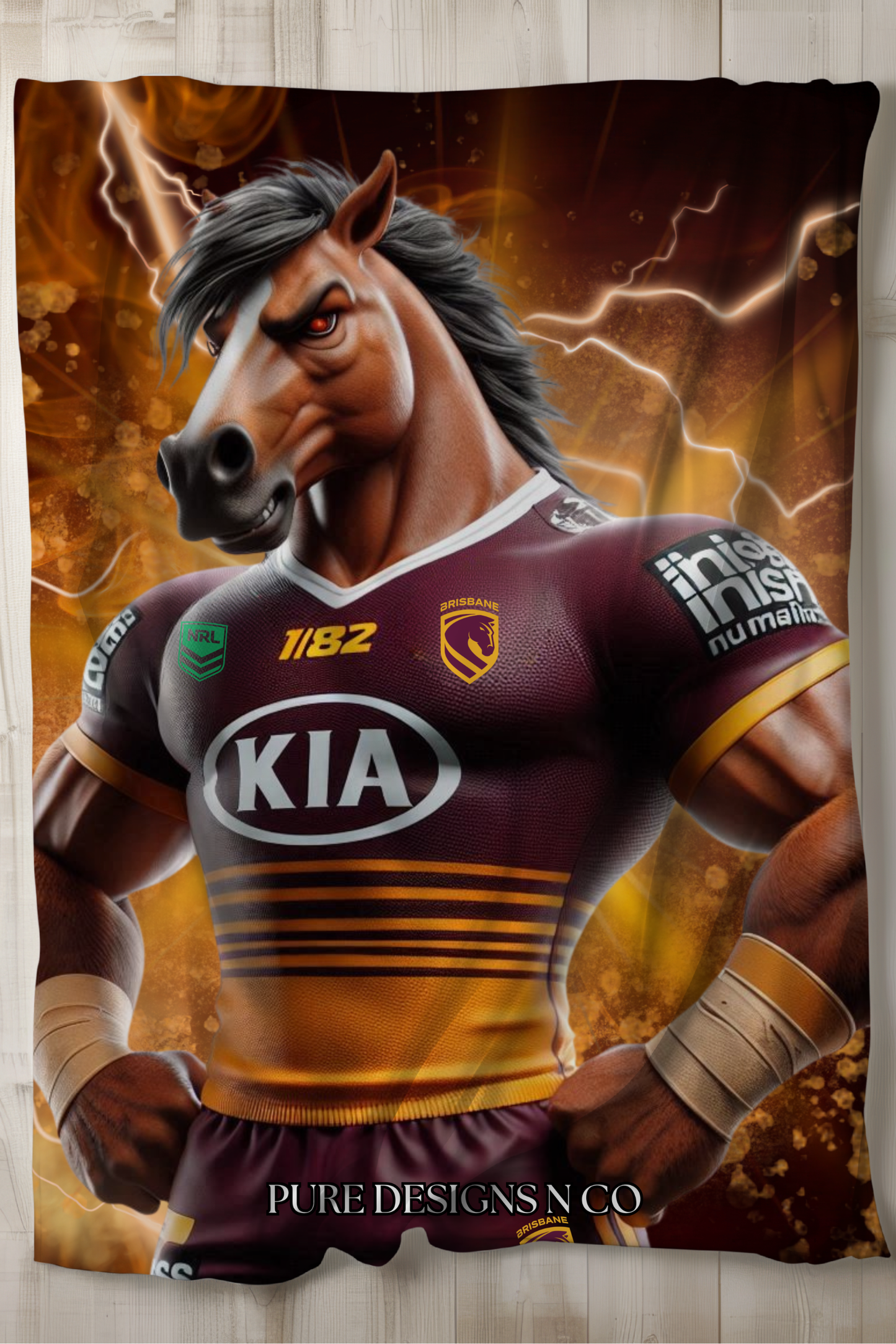 PRE ORDER -LARGE BRONCOS BLANKET