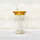 Glass snowglobe shot glass