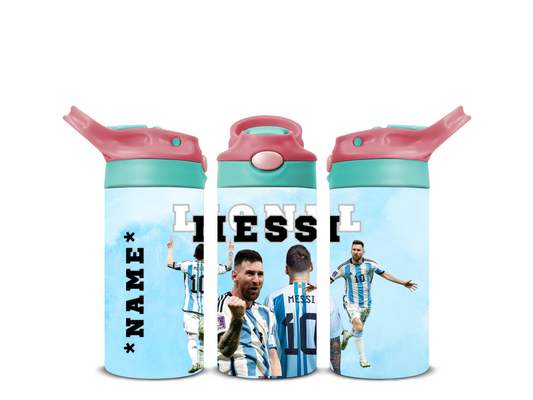 PERSONALISED SOCCER 12OZ INSULATED DRINK BOTTLE