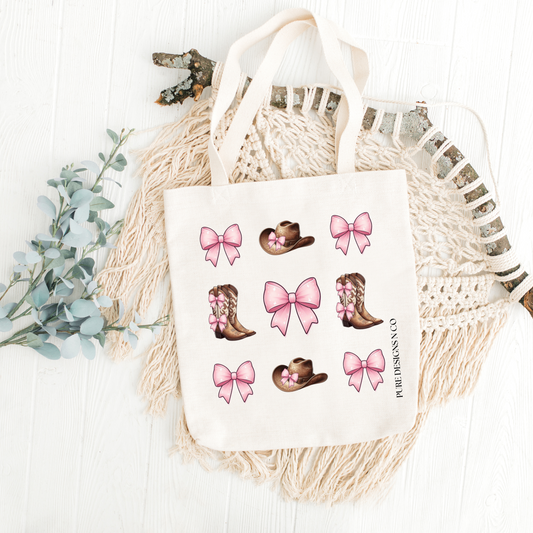 Boots n Bows Tote bag