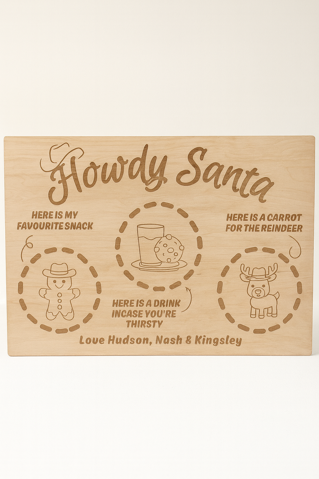 PERSONALISED HOWDY TREAT BOARD