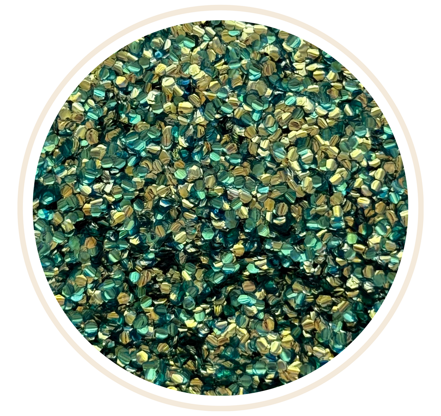EMERALD GREEN BUBBLE GLITTER