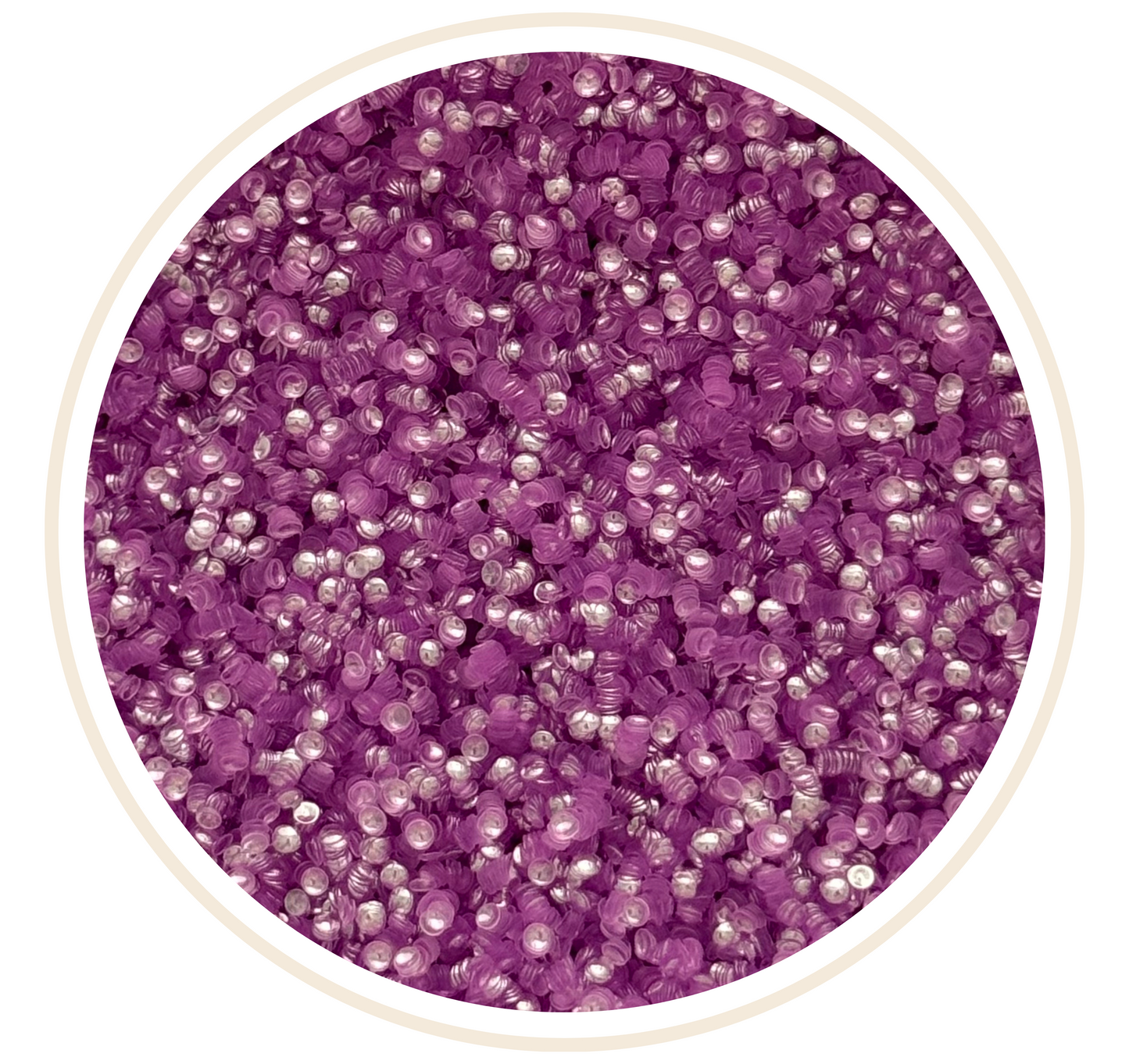 PURPLE 3D BUBBLE GLITTER