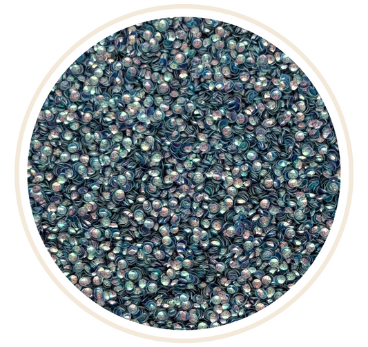 BLUE 3D BUBBLE GLITTER