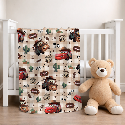 PRE ORDER - EXCLUSIVE BABY COUNTRY CARS BLANKET