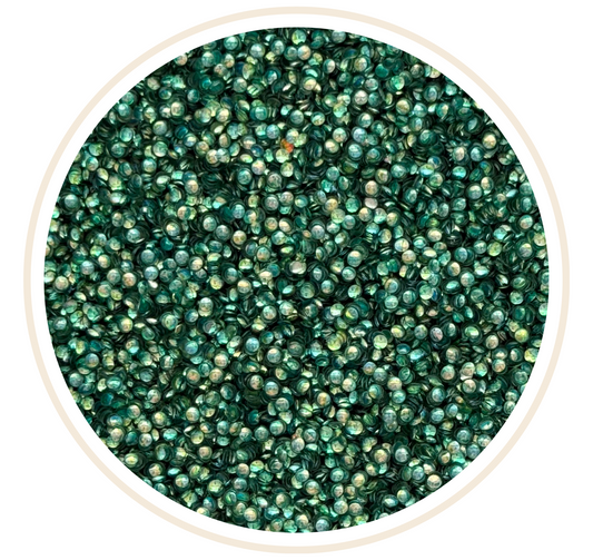 GREEN 3D BUBBLE GLITTER