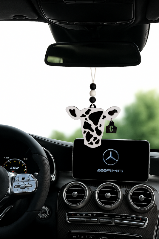 COW HEAD CAR CHARM