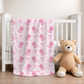 PRE ORDER - BABY PINK BOOTS AND BOWS BLANKET