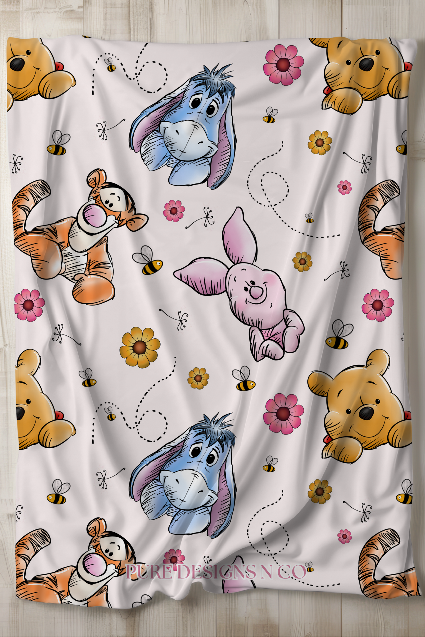 PRE ORDER - LARGE HONEY BEAR BLANKET