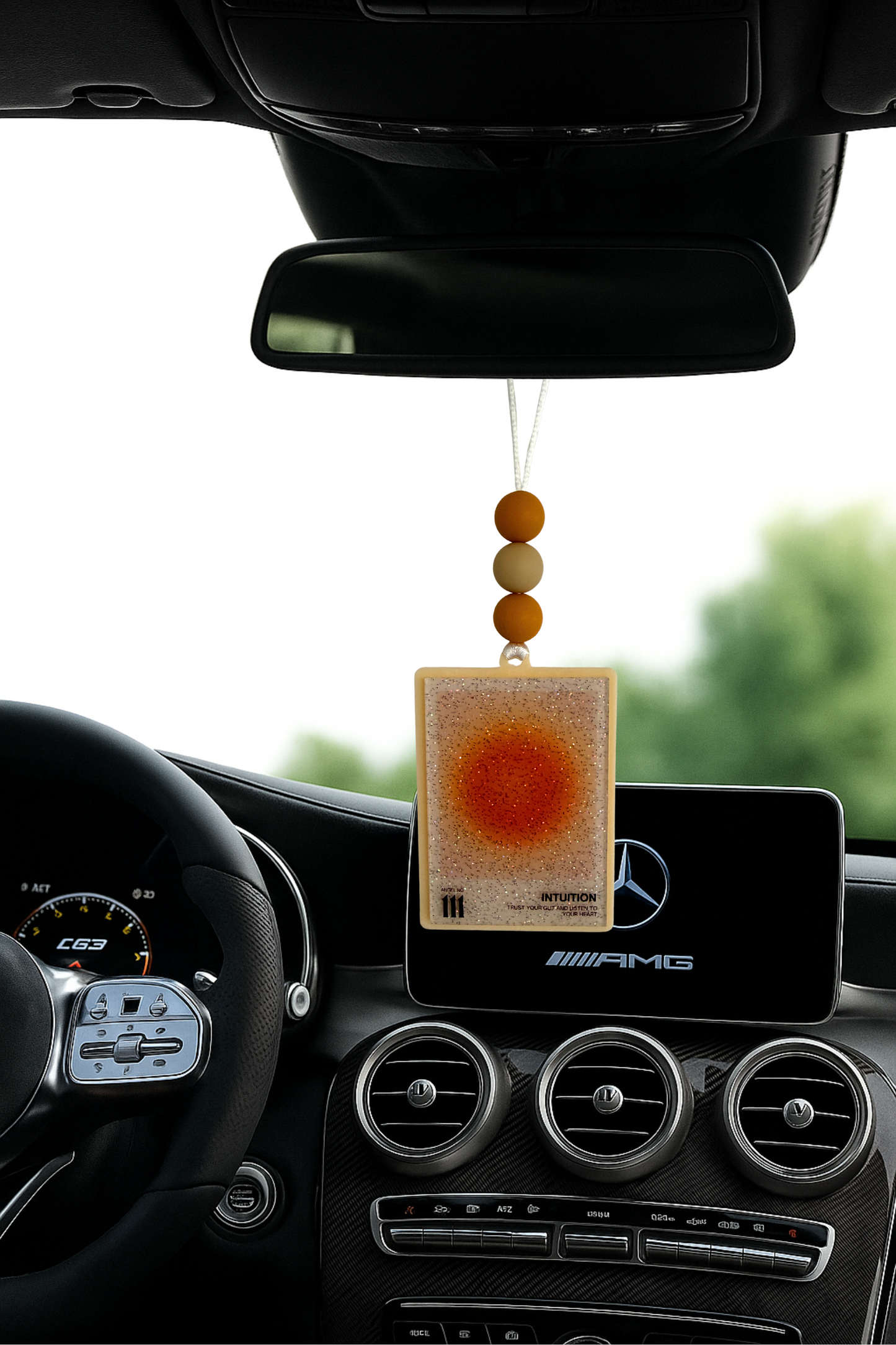 ANGEL NUMBERS CAR CHARM