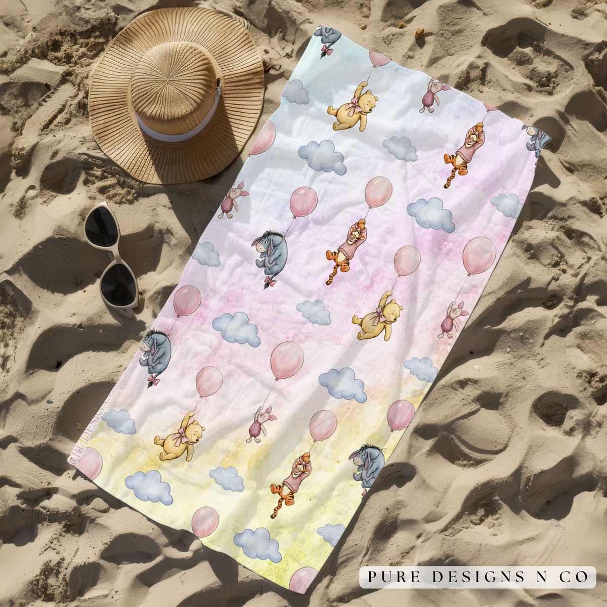 PRE ORDER - RAINBOW BALLOONS TOWEL