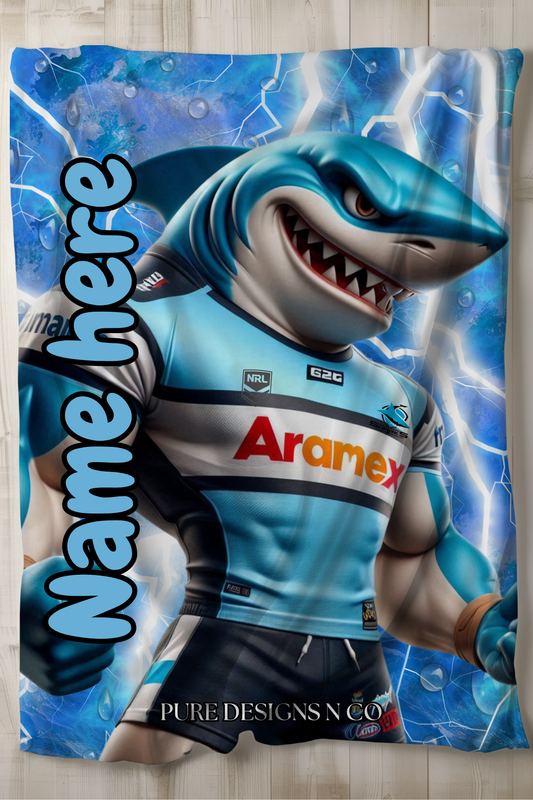 PRE ORDER - LARGE SHARKS BLANKET