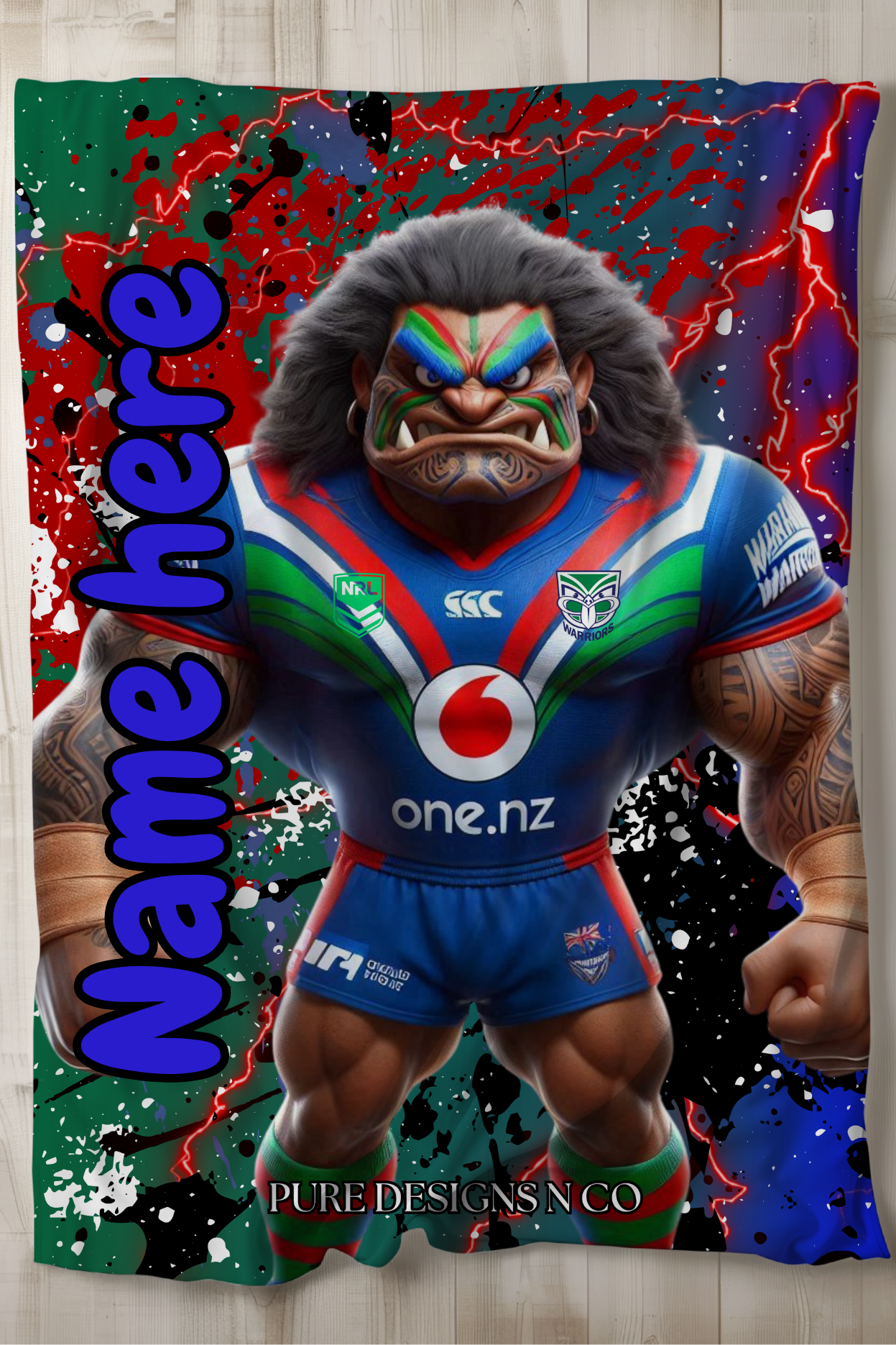 PRE ORDER - LARGE WARRIORS BLANKET