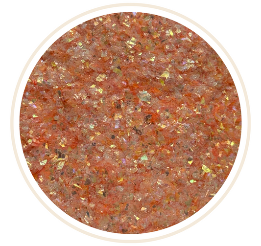 ORANGE FLUFFY GLITTER
