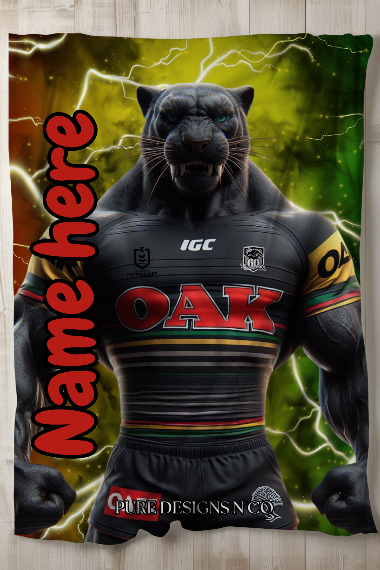 PRE ORDER - LARGE PANTHER BLANKET