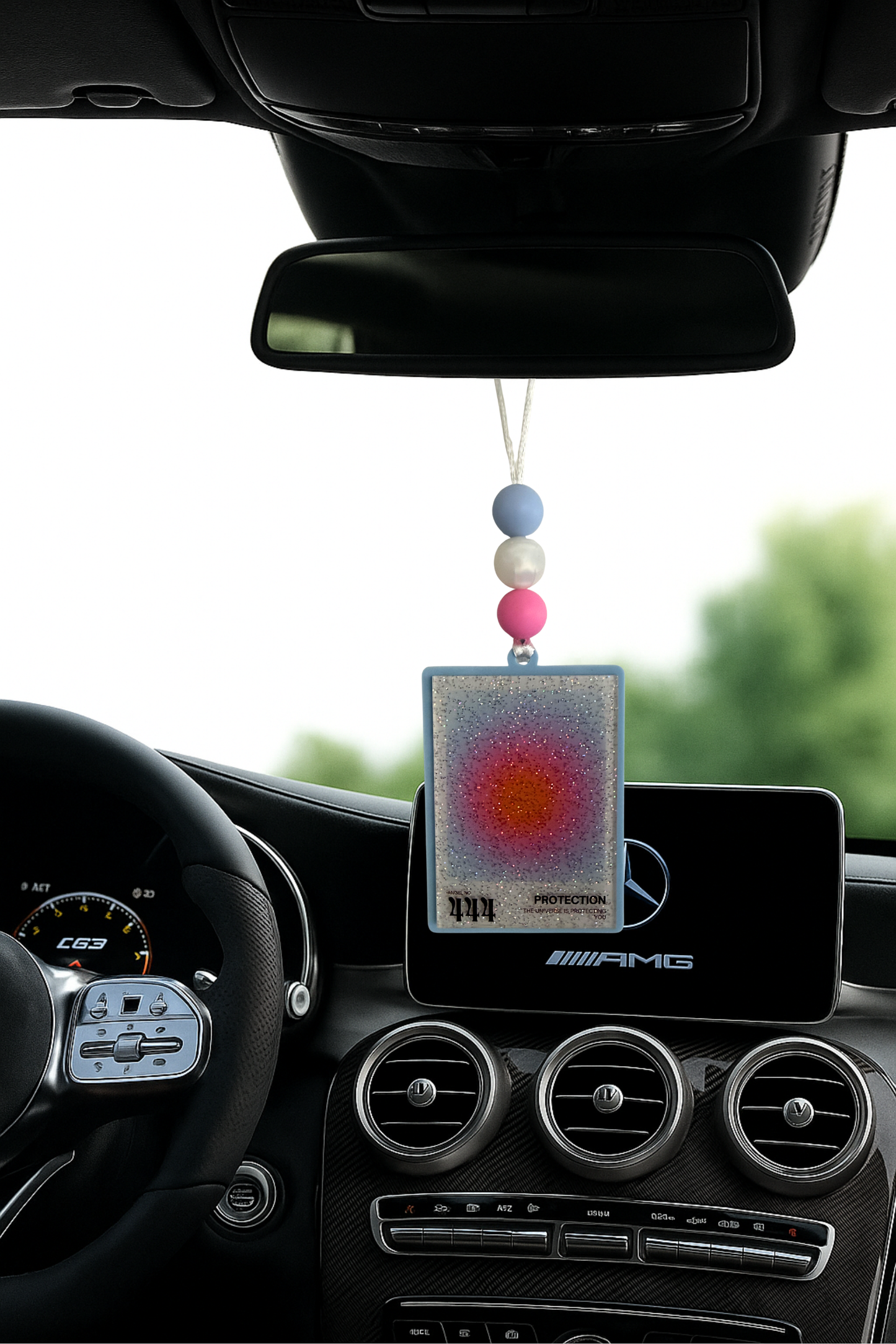 ANGEL NUMBERS CAR CHARM