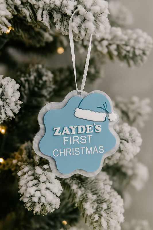 CUSTOM NAME FIRST CHRISTMAS