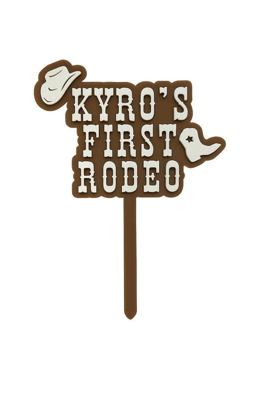 My First Rodeo Cake Topper