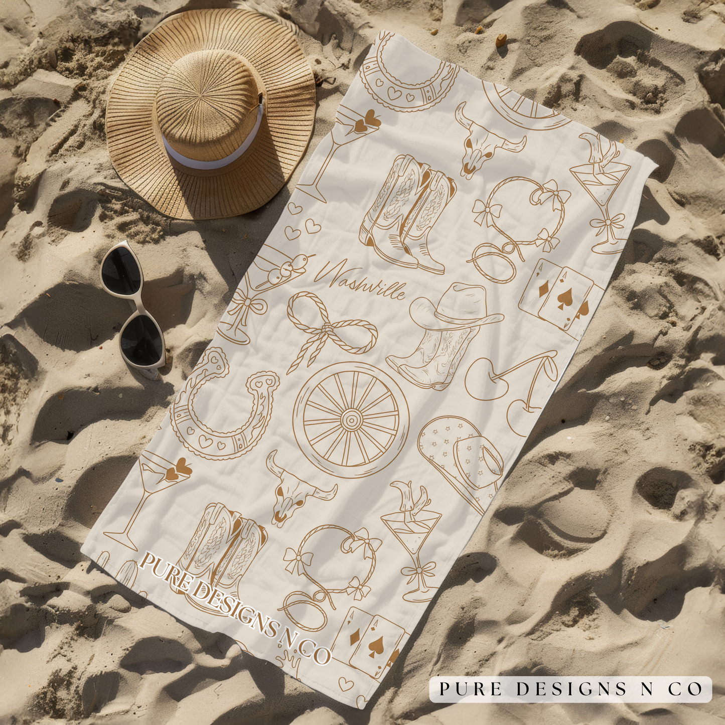 PRE ORDER -  COUNTRY SAND BEACH TOWEL