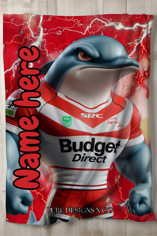 PRE ORDER - LARGE DOLPHINS BLANKET