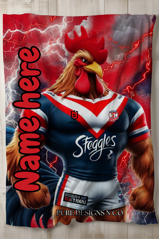 PRE ORDER - LARGE ROOSTERS BLANKET