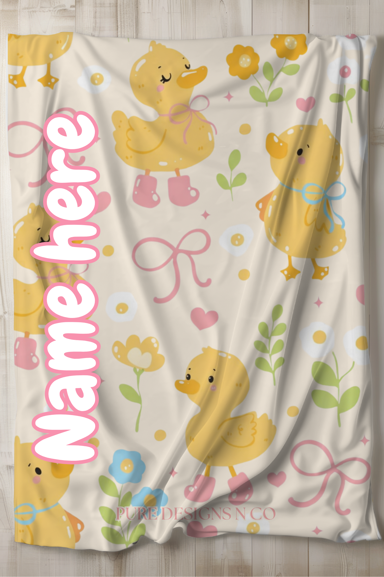 PRE ORDER - LARGE CUTE DUCKIE BLANKET