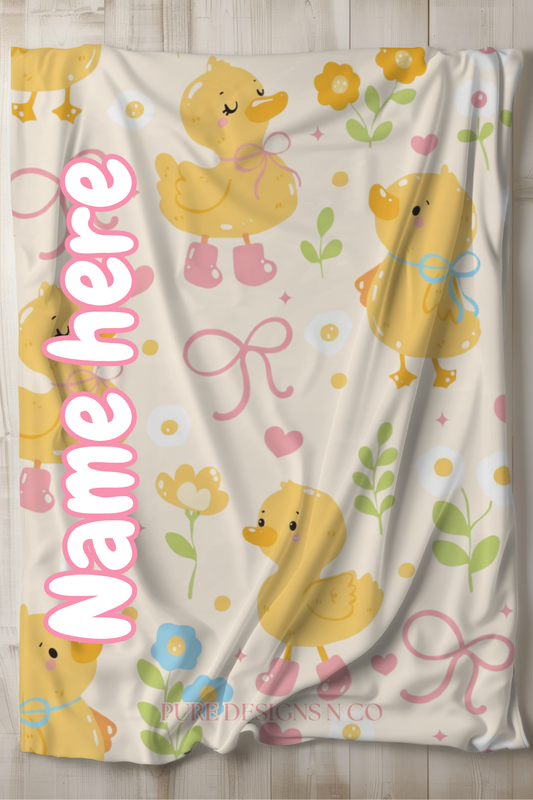 PRE ORDER - LARGE CUTE DUCKIE BLANKET