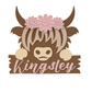 PERSONALISED HIGHLAND COW SIGN
