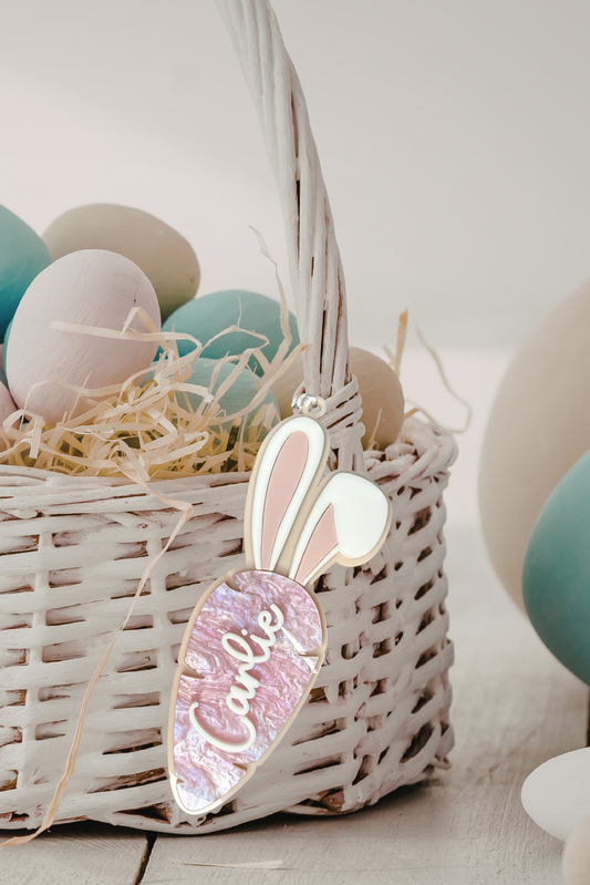 CARROT BUNNY EASTER TAG