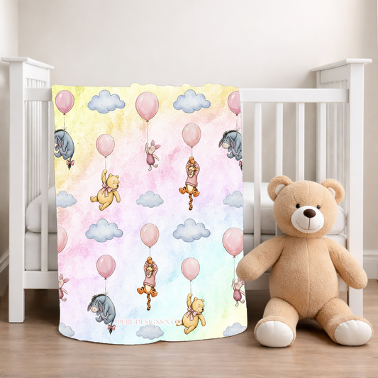 PRE ORDER - BABY COLOURFUL BALLOON BLANKET