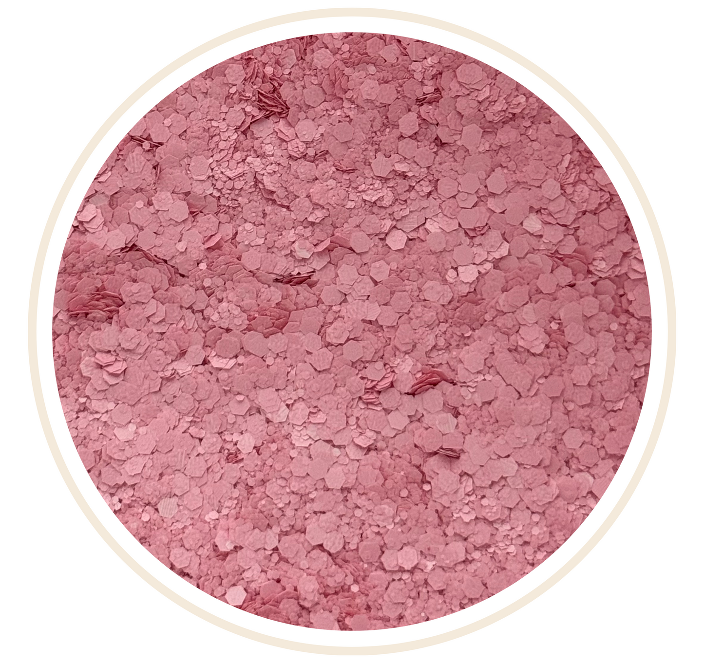 MATTE PINK #3 GLITTER