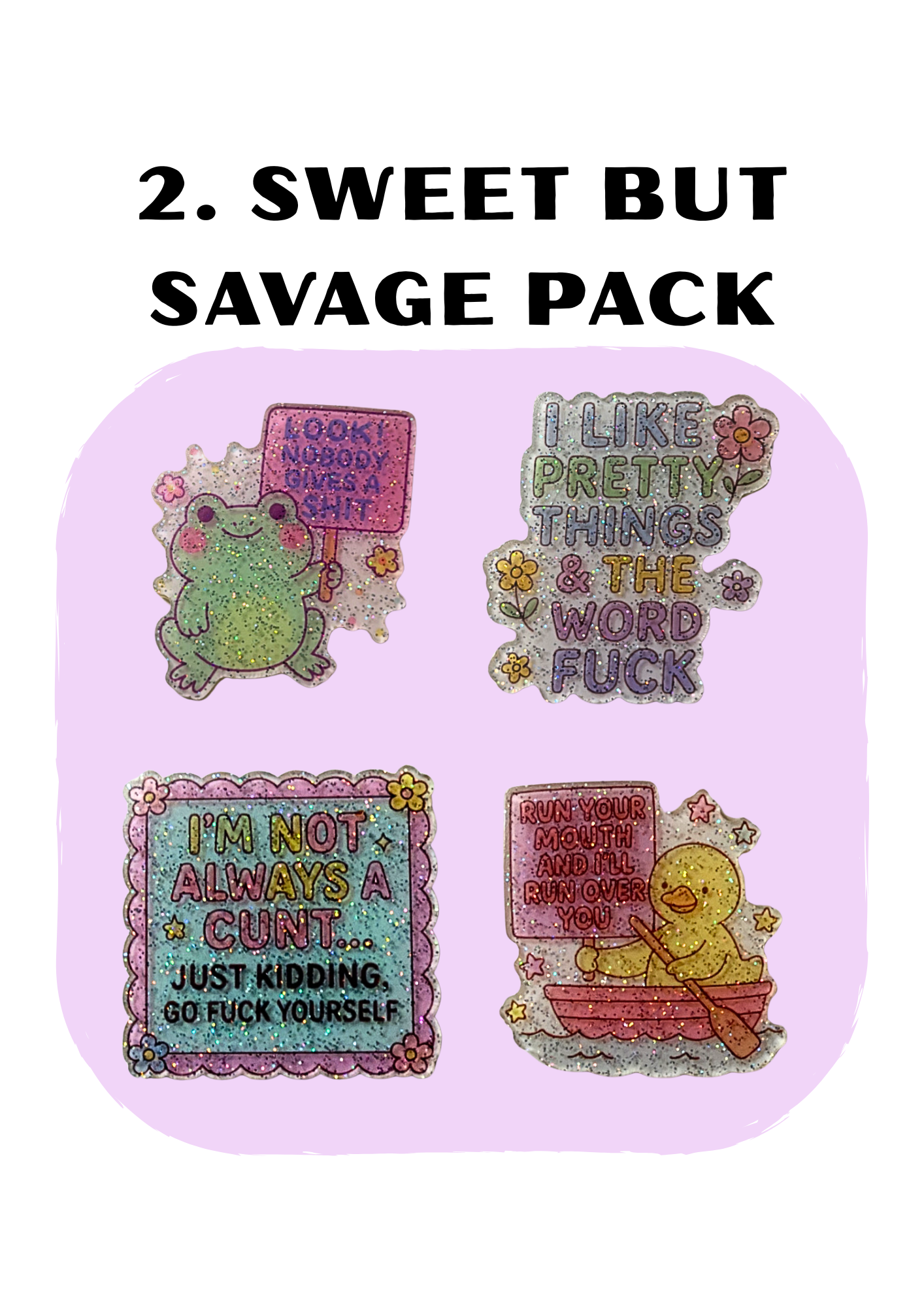 SASSY ACRYLIC FRIDGE MAGNET BUNDLES