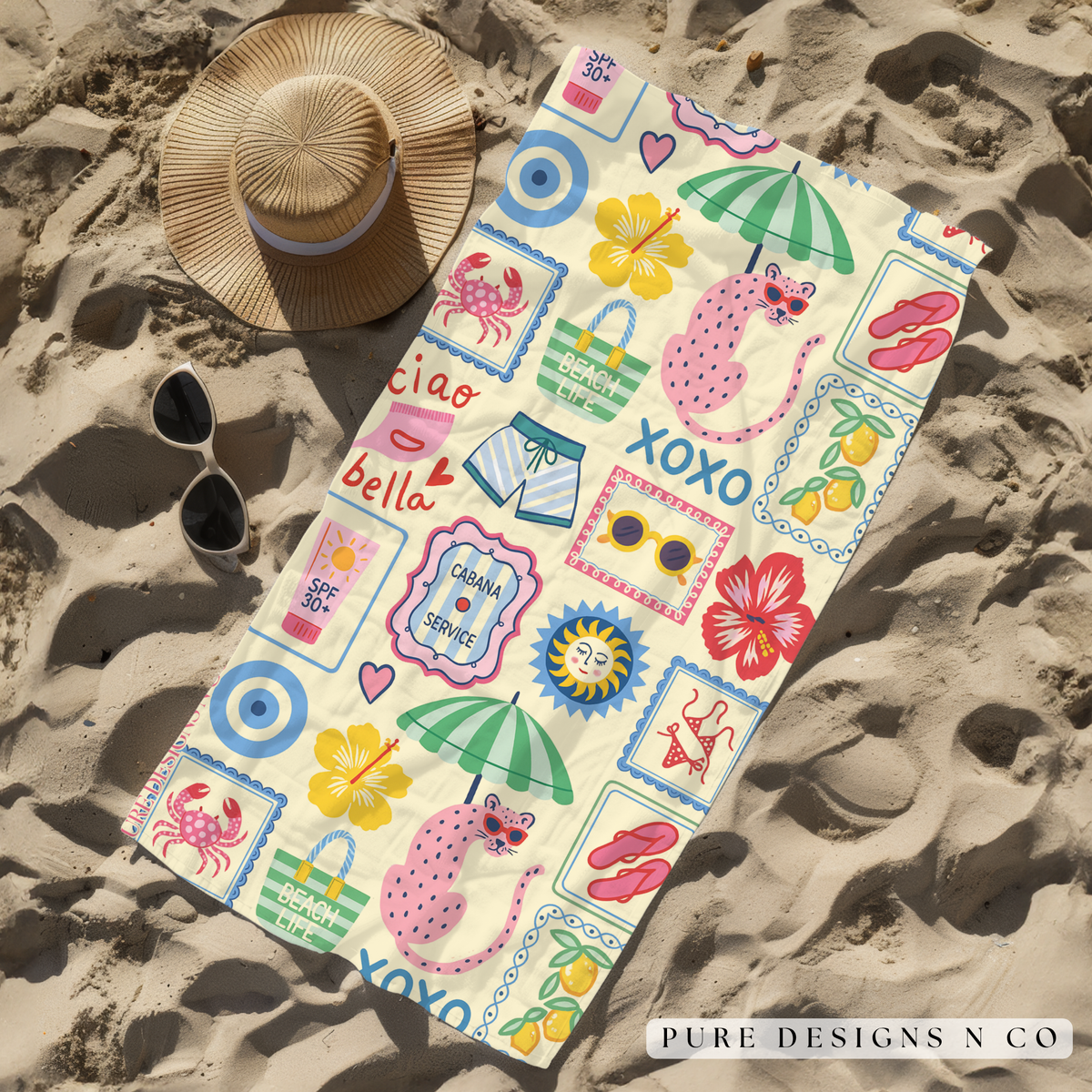PRE ORDER - MEDITERRANEAN SUMMER BEACH TOWEL